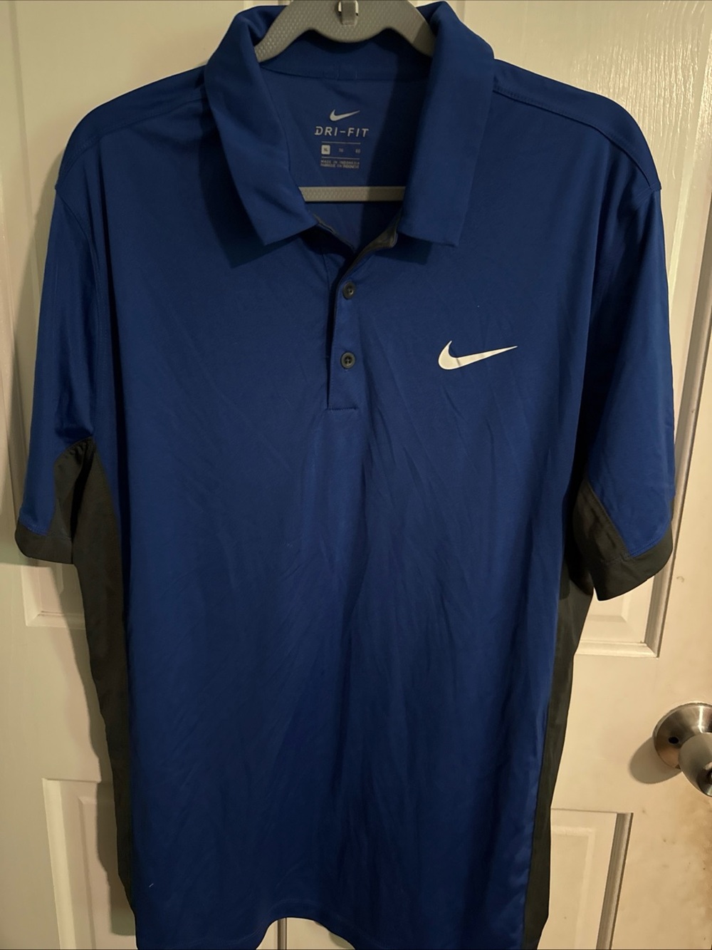Nike Dri-FIT Men’s Polo - Blue with Black Panels